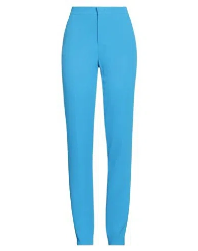 Tagliatore 02-05 Woman Pants Azure Size 4 Polyester, Elastane In Blue