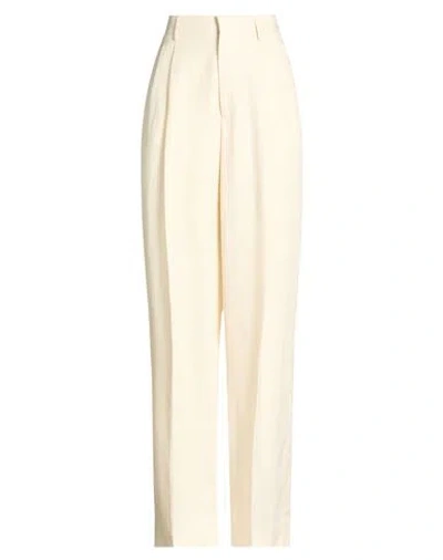 Tagliatore 02-05 Woman Pants Cream Size 4 Linen In Neutral