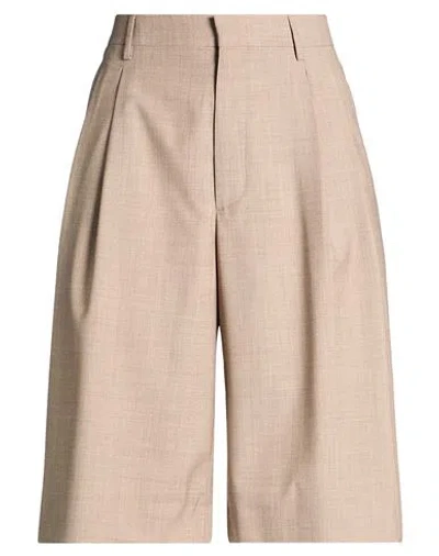 Tagliatore 02-05 Woman Shorts & Bermuda Shorts Light Brown Size 8 Virgin Wool, Silk