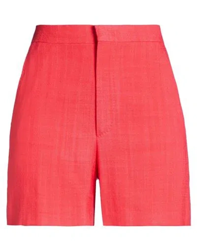 Tagliatore 02-05 Woman Shorts & Bermuda Shorts Red Size 4 Viscose, Polyamide, Lyocell