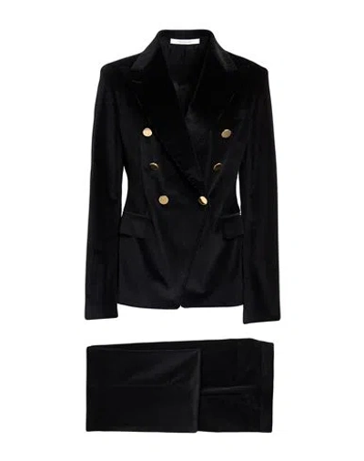 Tagliatore 02-05 Woman Suit Black Size 4 Cotton, Elastane