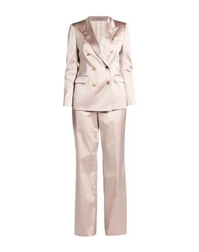 Tagliatore 02-05 Woman Suit Blush Size 10 Acetate, Polyamide, Elastane In Pink