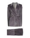 Tagliatore 02-05 Woman Suit Grey Size 4 Cotton, Elastane In Gray