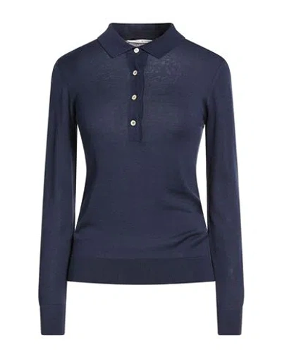 Tagliatore 02-05 Woman Sweater Navy Size 4 Silk, Viscose In Blue