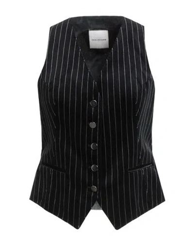 Tagliatore 02-05 Woman Tailored Vest Black Size 4 Cotton