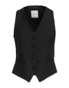 Tagliatore 02-05 Woman Tailored Vest Black Size 4 Polyester, Virgin Wool, Elastane