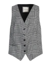 Tagliatore 02-05 Woman Tailored Vest Black Size 6 Virgin Wool, Polyamide, Polyester, Elastane