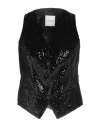 Tagliatore 02-05 Woman Tailored Vest Charcoal Size 4 Polyester, Elastane In Gray