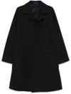 Tagliatore Virgin Wool Coat In Blue