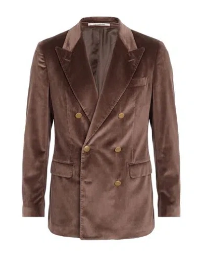 Tagliatore 02-05 Man Blazer Light Brown Size 34 Cotton, Elastane In Beige