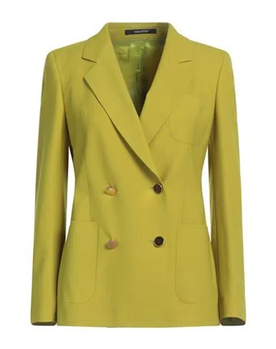 Tagliatore 02-05 Woman Blazer Acid Green Size 4 Polyester, Virgin Wool, Elastane