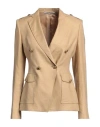 Tagliatore 02-05 Woman Blazer Beige Size 4 Linen