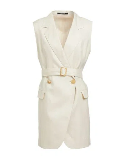 Tagliatore 02-05 Woman Blazer Beige Size 4 Linen