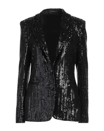 Tagliatore 02-05 Woman Blazer Black Size 6 Polyester