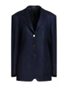 Tagliatore 02-05 Woman Blazer Blue Size 8 Virgin Wool In Blue