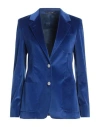 Tagliatore 02-05 Woman Blazer Bright Blue Size 4 Cotton, Elastane