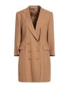 Tagliatore 02-05 Woman Blazer Camel Size 10 Viscose, Polyamide, Lyocell In Beige