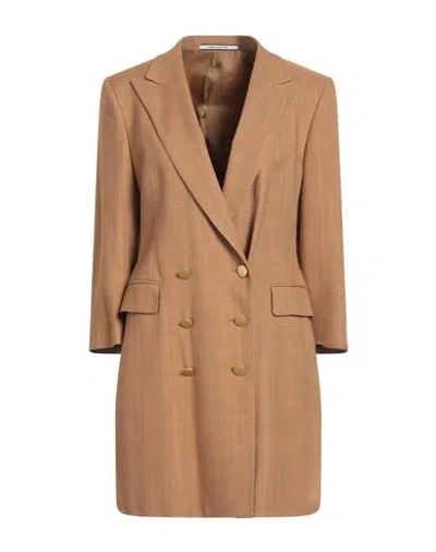Tagliatore 02-05 Woman Blazer Camel Size 10 Viscose, Polyamide, Lyocell In Beige