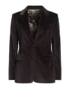 Tagliatore 02-05 Woman Blazer Dark Brown Size 4 Cotton, Elastane