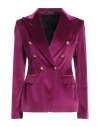 Tagliatore 02-05 Woman Blazer Deep Purple Size 4 Cotton, Elastane