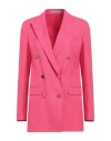 Tagliatore 02-05 Woman Blazer Fuchsia Size 4 Viscose, Polyamide, Lyocell In Pink