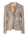 Tagliatore 02-05 Woman Blazer Gold Size 6 Polyester