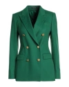Tagliatore 02-05 Woman Blazer Green Size 10 Virgin Wool, Cashmere