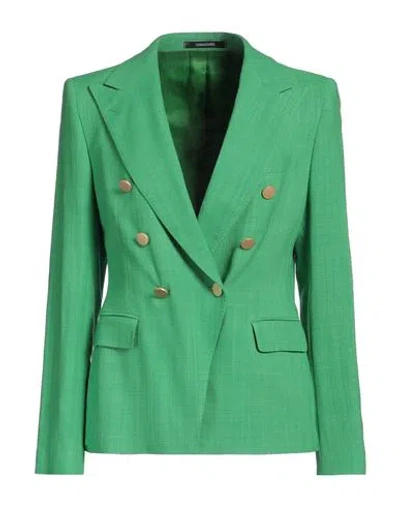 Tagliatore 02-05 Woman Blazer Green Size 10 Viscose, Polyamide, Lyocell