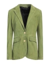 Tagliatore 02-05 Woman Blazer Green Size 4 Lambskin