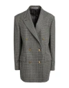 Tagliatore 02-05 Woman Blazer Lead Size 6 Virgin Wool In Grey