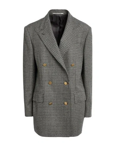 Tagliatore 02-05 Woman Blazer Lead Size 6 Virgin Wool In Grey