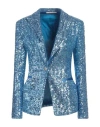 Tagliatore 02-05 Woman Blazer Light Blue Size 6 Polyester In Blue