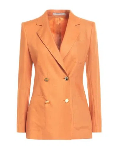 Tagliatore 02-05 Woman Blazer Mandarin Size 12 Linen