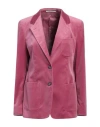 Tagliatore 02-05 Woman Blazer Mauve Size 12 Cotton, Elastane In Purple