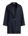 Tagliatore 02-05 Woman Blazer Midnight Blue Size 4 Linen