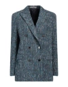 Tagliatore 02-05 Woman Blazer Navy Size 4 Polyamide, Polyacrylic, Polyester, Wool, Alpaca Wool In Navy