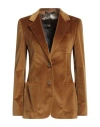 Tagliatore 02-05 Woman Blazer Ocher Size 4 Cotton, Elastane In Yellow