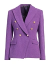 Tagliatore 02-05 Woman Blazer Purple Size 10 Wool, Polyamide