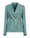 Tagliatore 02-05 Woman Blazer Sage Green Size 4 Linen