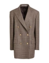 Tagliatore 02-05 Woman Blazer Taupe Size 6 Virgin Wool In Grey