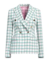 Tagliatore 02-05 Woman Blazer White Size 10 Polyester, Linen In White