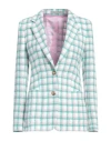 Tagliatore 02-05 Woman Blazer White Size 4 Polyester, Linen In White