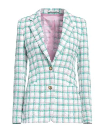 Tagliatore 02-05 Woman Blazer White Size 4 Polyester, Linen
