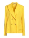 Tagliatore 02-05 Woman Blazer Yellow Size 12 Linen