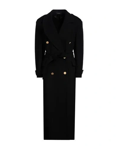 Tagliatore 02-05 Woman Coat Black Size 6 Virgin Wool, Cashmere In Black