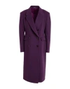 Tagliatore 02-05 Woman Coat Mauve Size 8 Virgin Wool, Cashmere In Purple