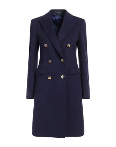 Tagliatore 02-05 Woman Coat Purple Size 4 Virgin Wool, Cashmere In Purple
