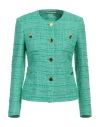 Tagliatore 02-05 Woman Jacket Green Size 4 Cotton, Polyamide, Viscose