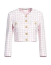 Tagliatore 02-05 Woman Jacket Pink Size 4 Viscose, Polyester, Linen In Pink