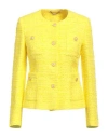Tagliatore 02-05 Woman Jacket Yellow Size 4 Cotton, Polyamide, Viscose In Yellow